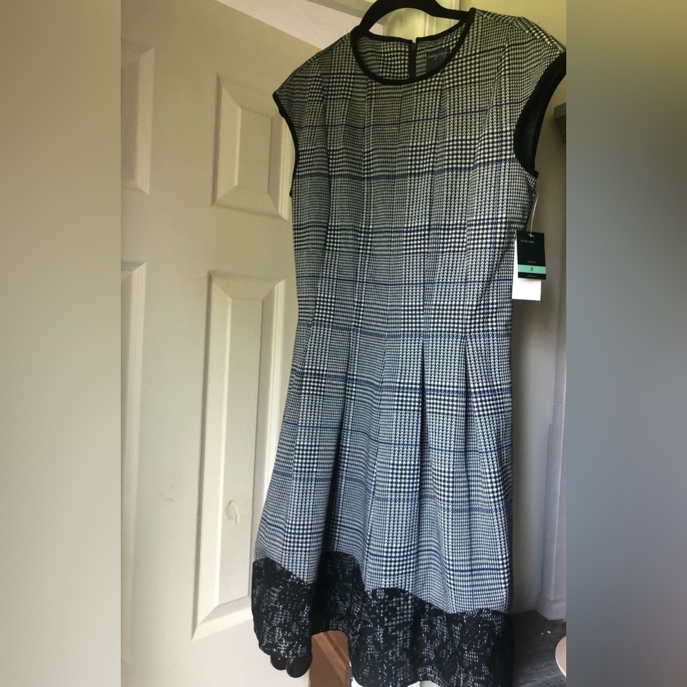 Gabby and Skye navy plaid dress